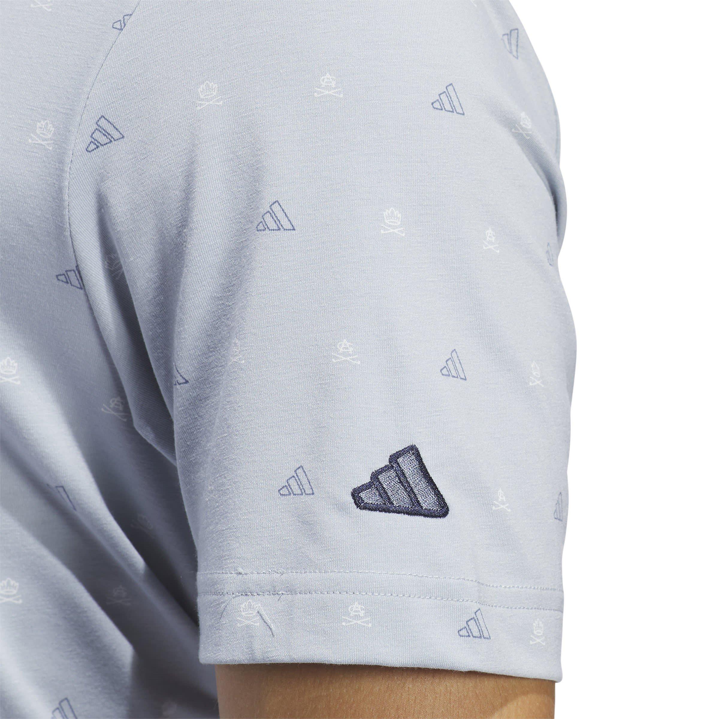 adidas Go To Mini Crest Print Polo Shirt Mens