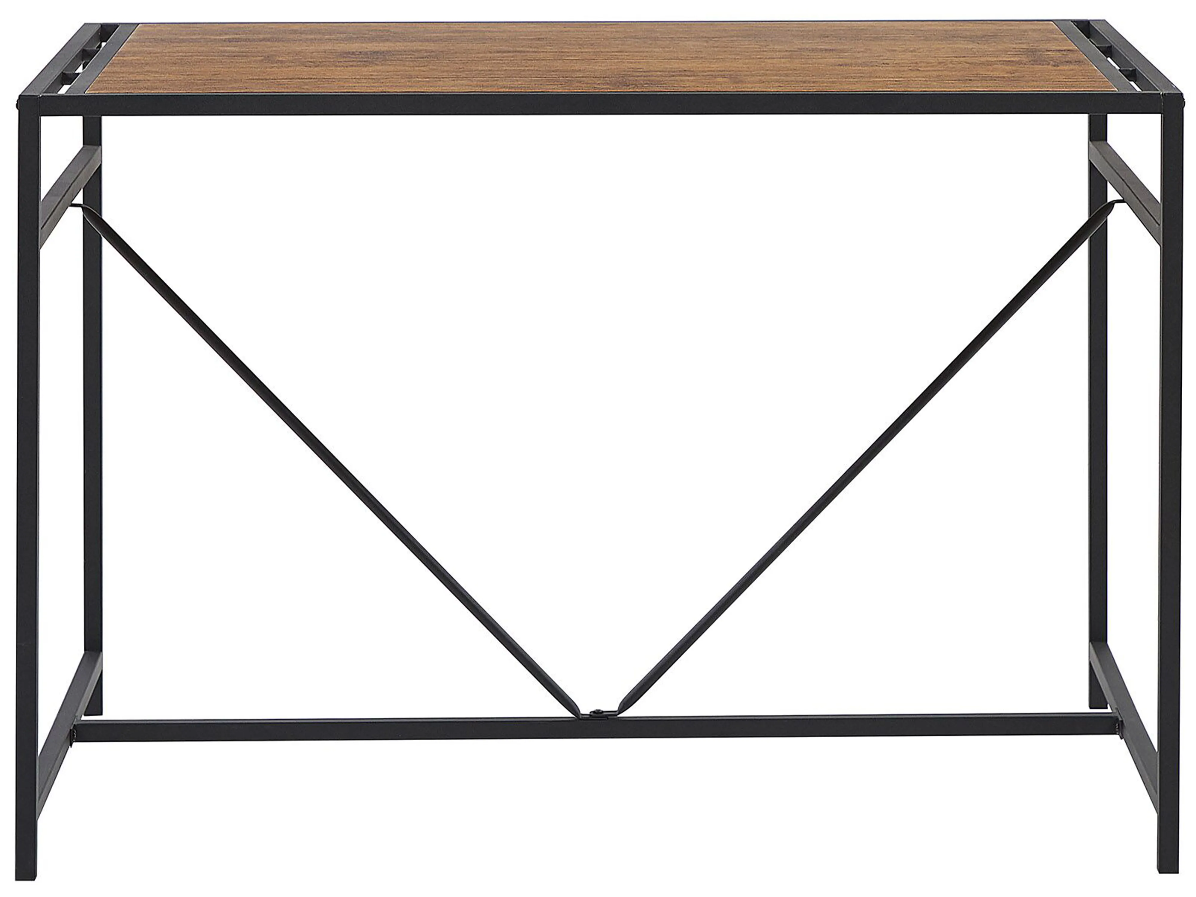 Eetkamerset BURTON Bruin/zwart 4-zits