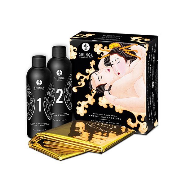 Shunga Kit Óleos Massagem Melão & Manga