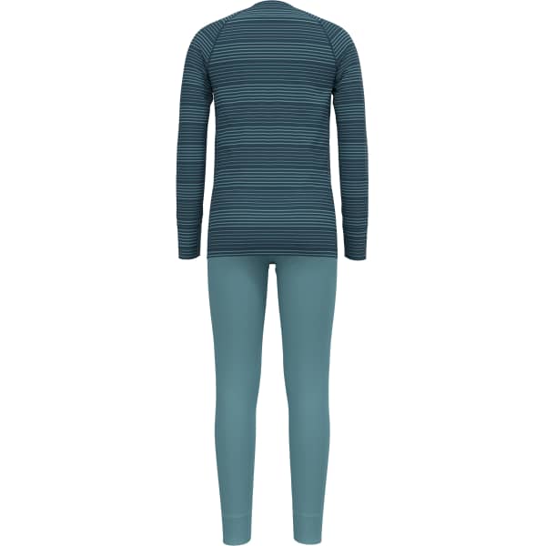 Ensemble thermique ODLO SET LONG ACTIVE WARM ECO REEF WATERS/BLUE WING TEAL