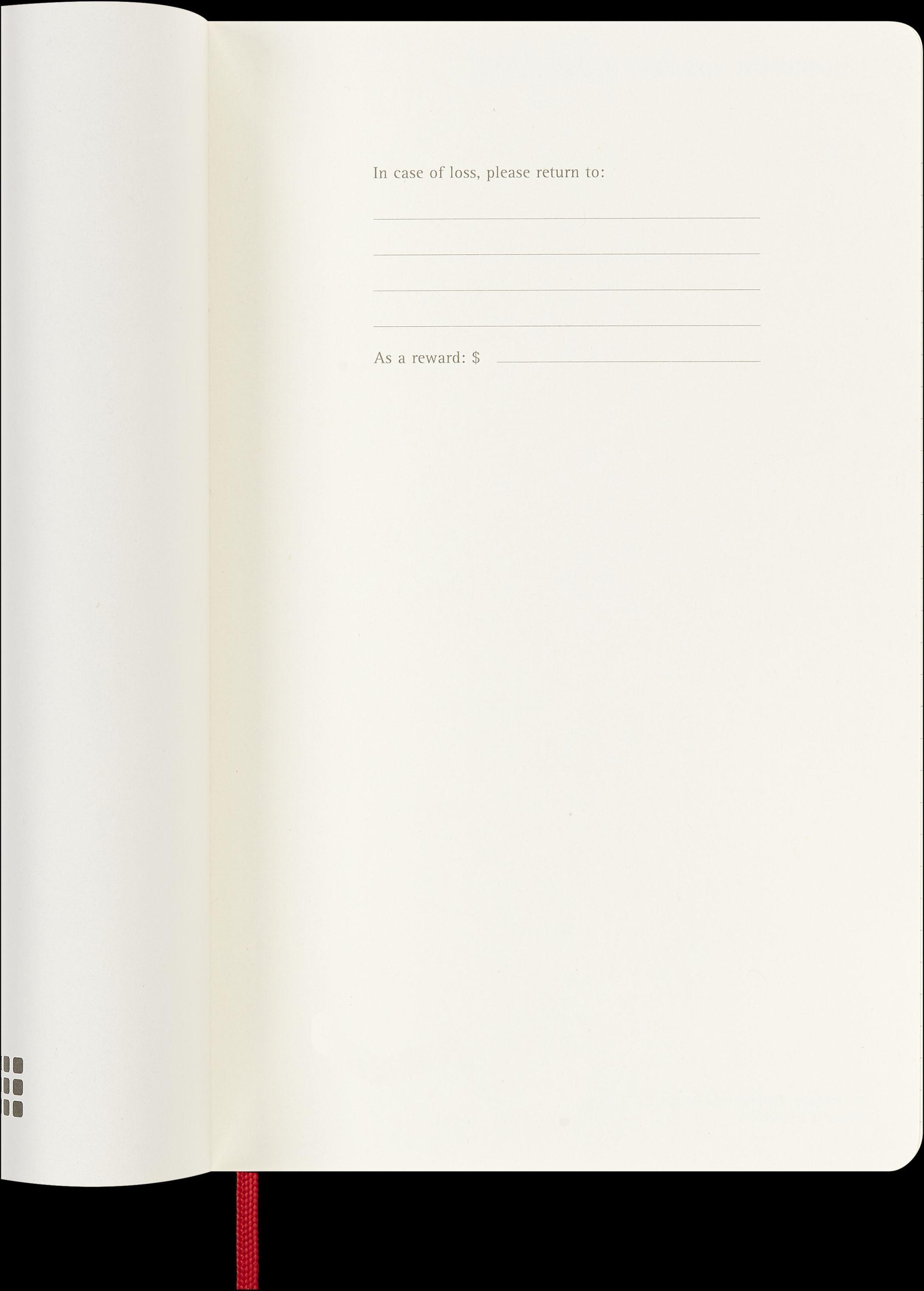 Moleskine 12 Monate Wochen Notizkalender 2025, Large/A5