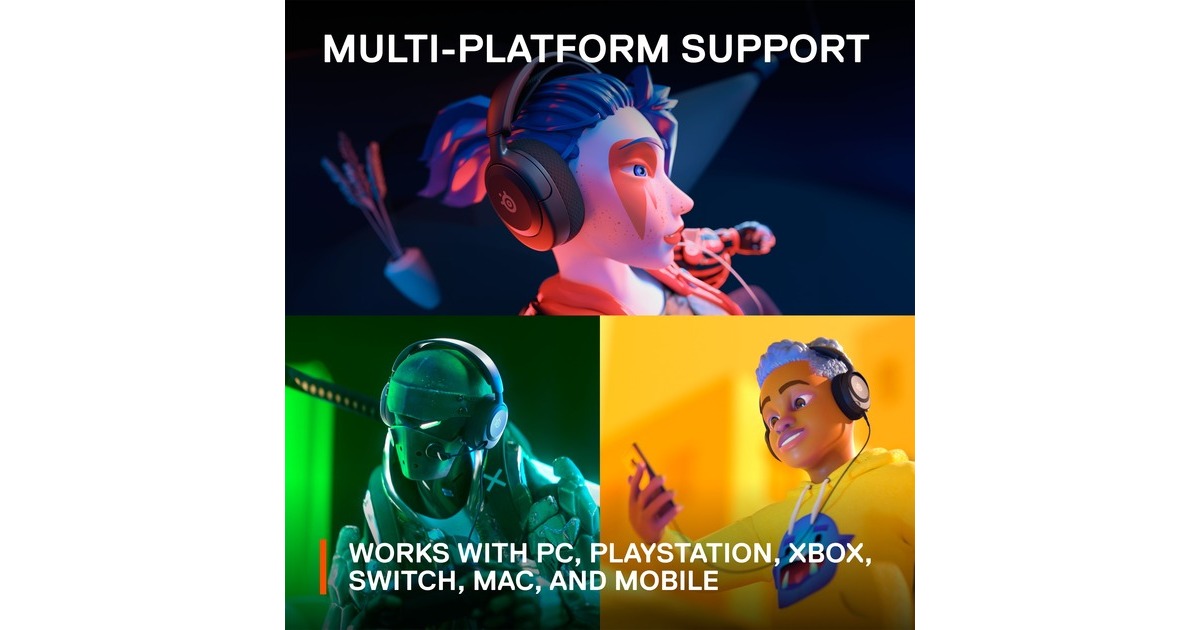 SteelSeriesArctis Nova 1 over-ear gaming headset  (Zwart, Pc, Nintendo Switch)