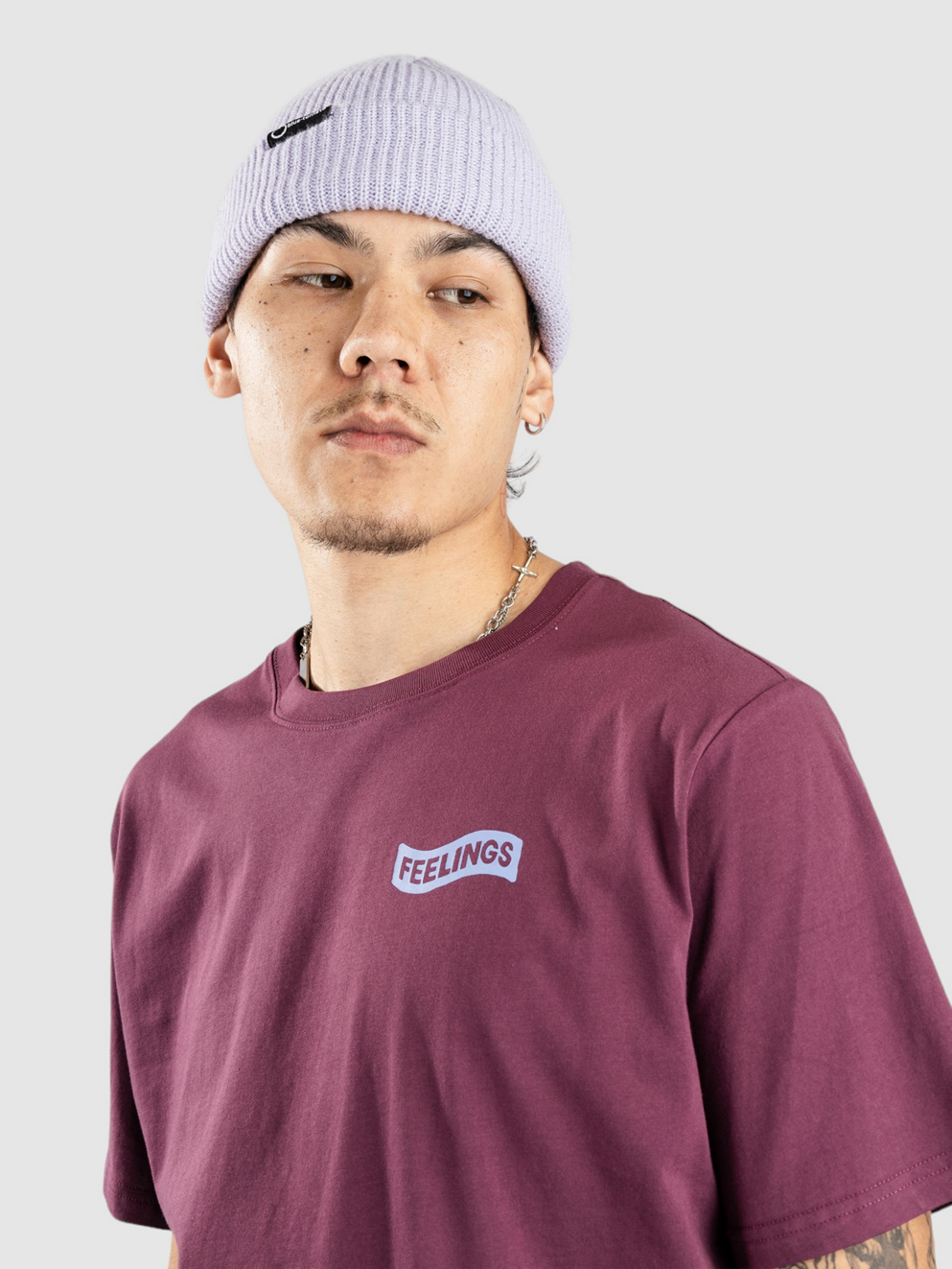 And Feelings Eyes T-Shirt burgundy