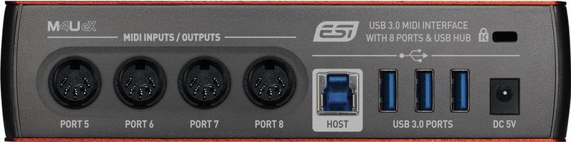 M4U - eX - MIDI Interface - USB 3.0 - 8 MIDI Poorten