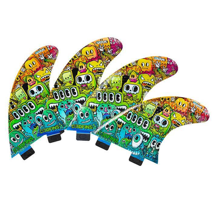 3DFINS Go Hard Monster - Quad FCS - Medium