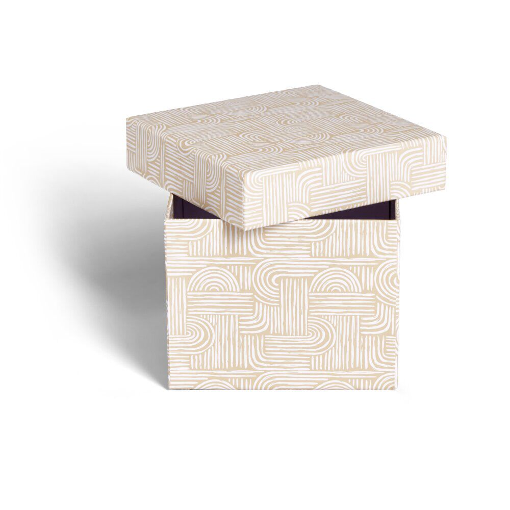 Boîte carton décorée 15x12xH15cm - 2 modèles
