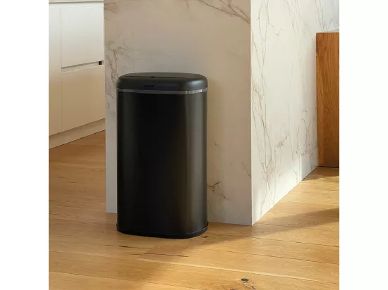 Poubelle de cuisine automatique LOGAN Noir Acier inoxydable 58 L