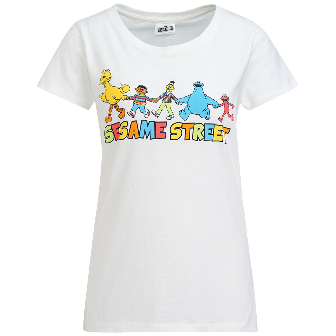 Gina Sesamstraße T-Shirt mit Print weiss