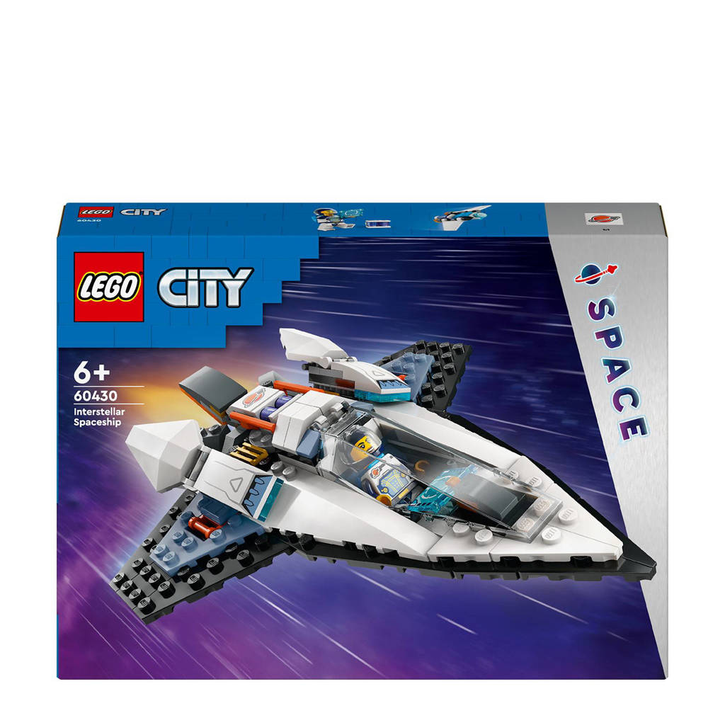 Snel in elkaar te steken en leuk voor kinderenInterstellair ruimteschip Ruimte Speelgoed Set met Astronaut Minifiguur 60430