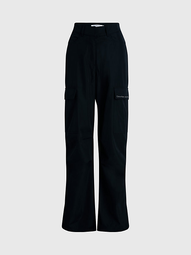 Calça cargo reta de corte relaxado