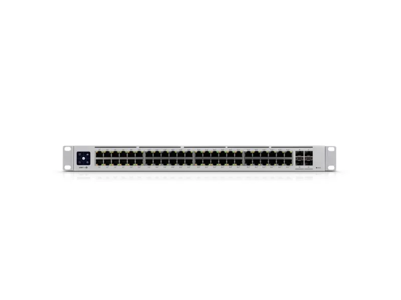 Ubiquiti UniFi Switch USW-PRO-48-POE - Switch - Administreret - 48 x 10/100/1000 (40 PoE , 8 PoE  )   4 x 10Gb Ethernet SFP  - monterbar på stativ - PoE   (600 W) - AC 120/230 V / DC 11,5/52 V