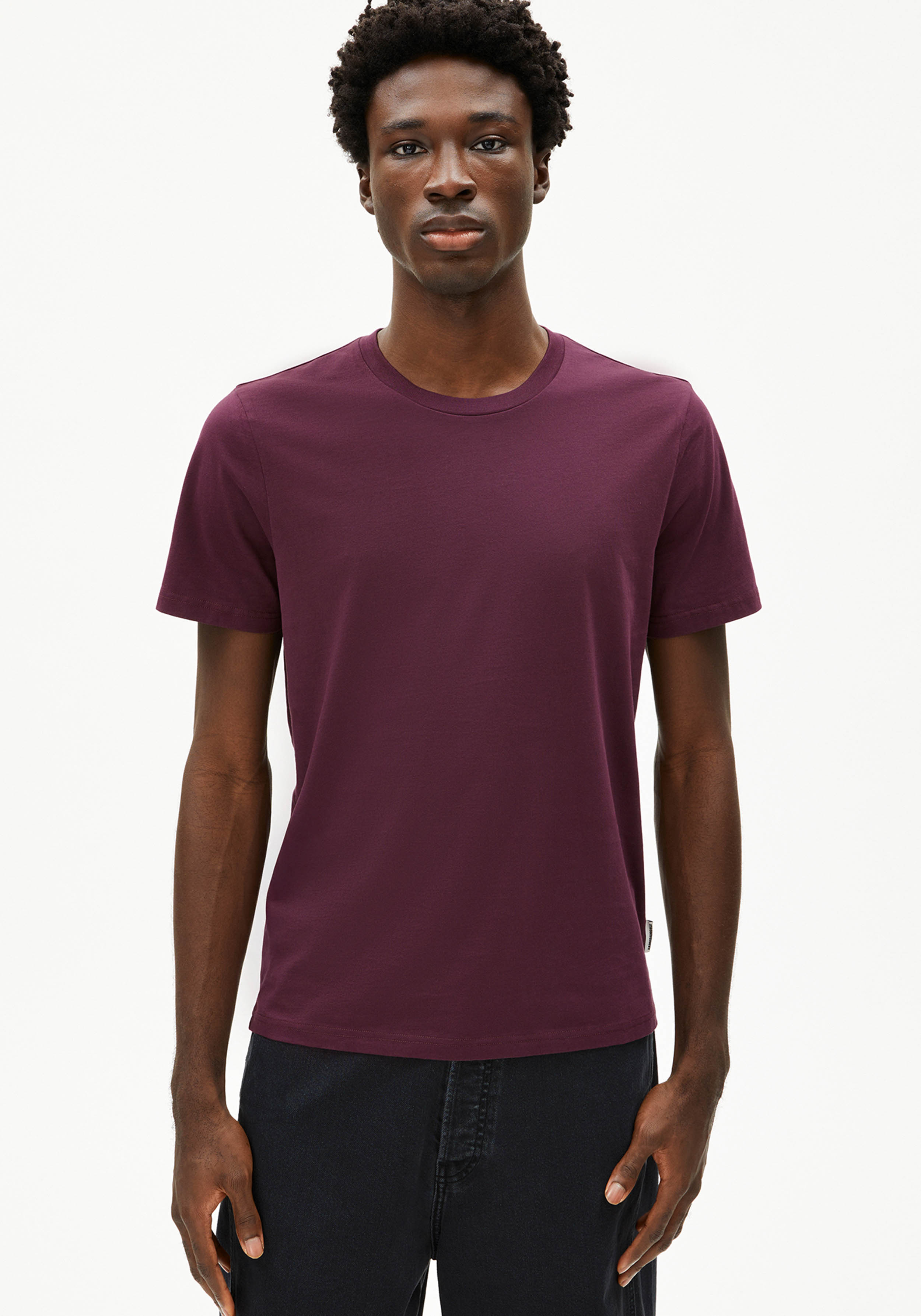 Armedangels T-Shirt Jaames Dark Cranberry