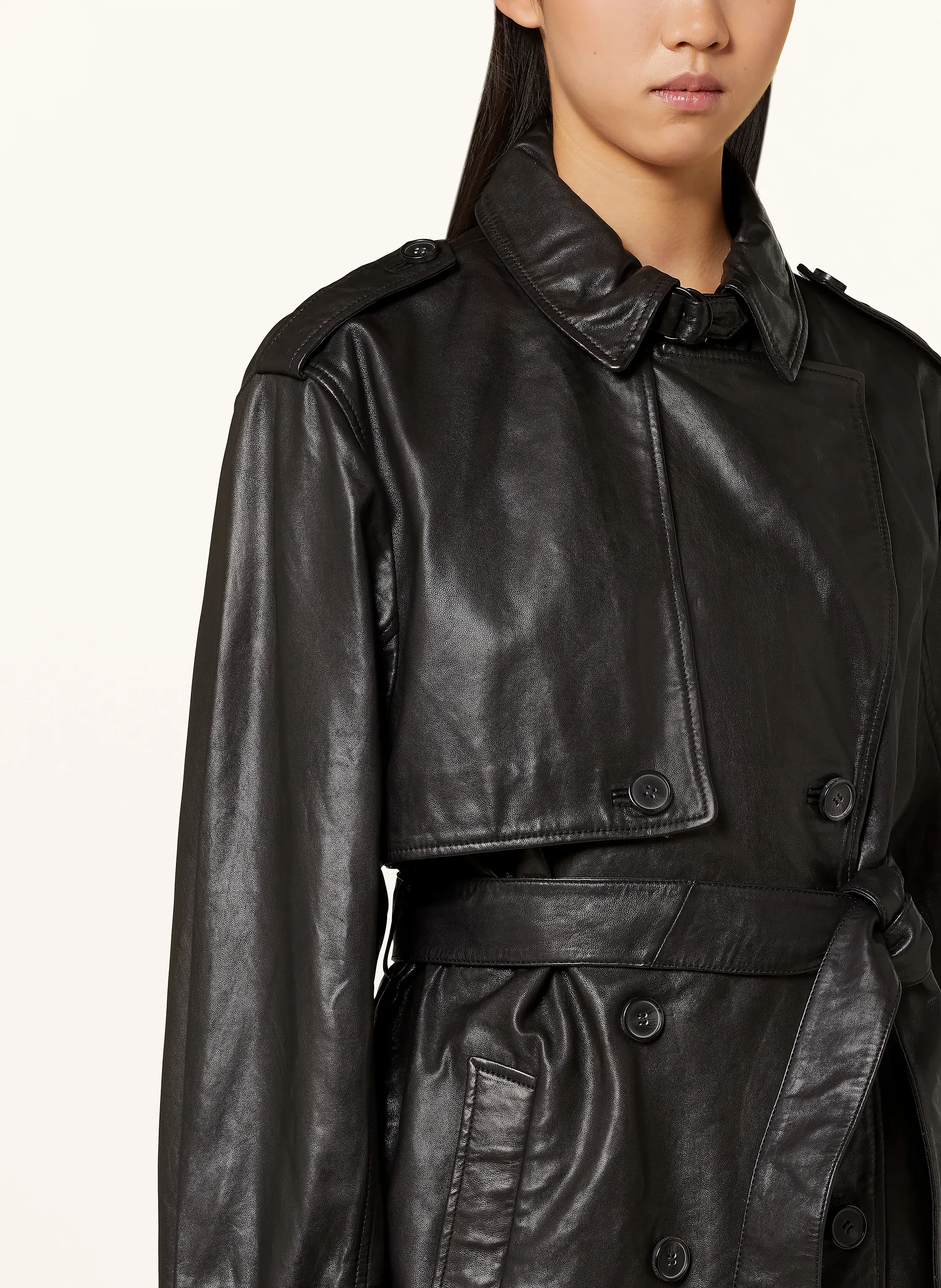 ALLSAINTS Trenchcoat HENDRY aus Leder
