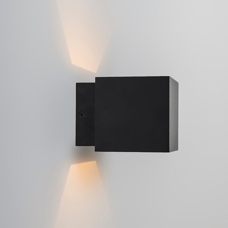 Design wandlamp zwart/goud incl. LED - Caja