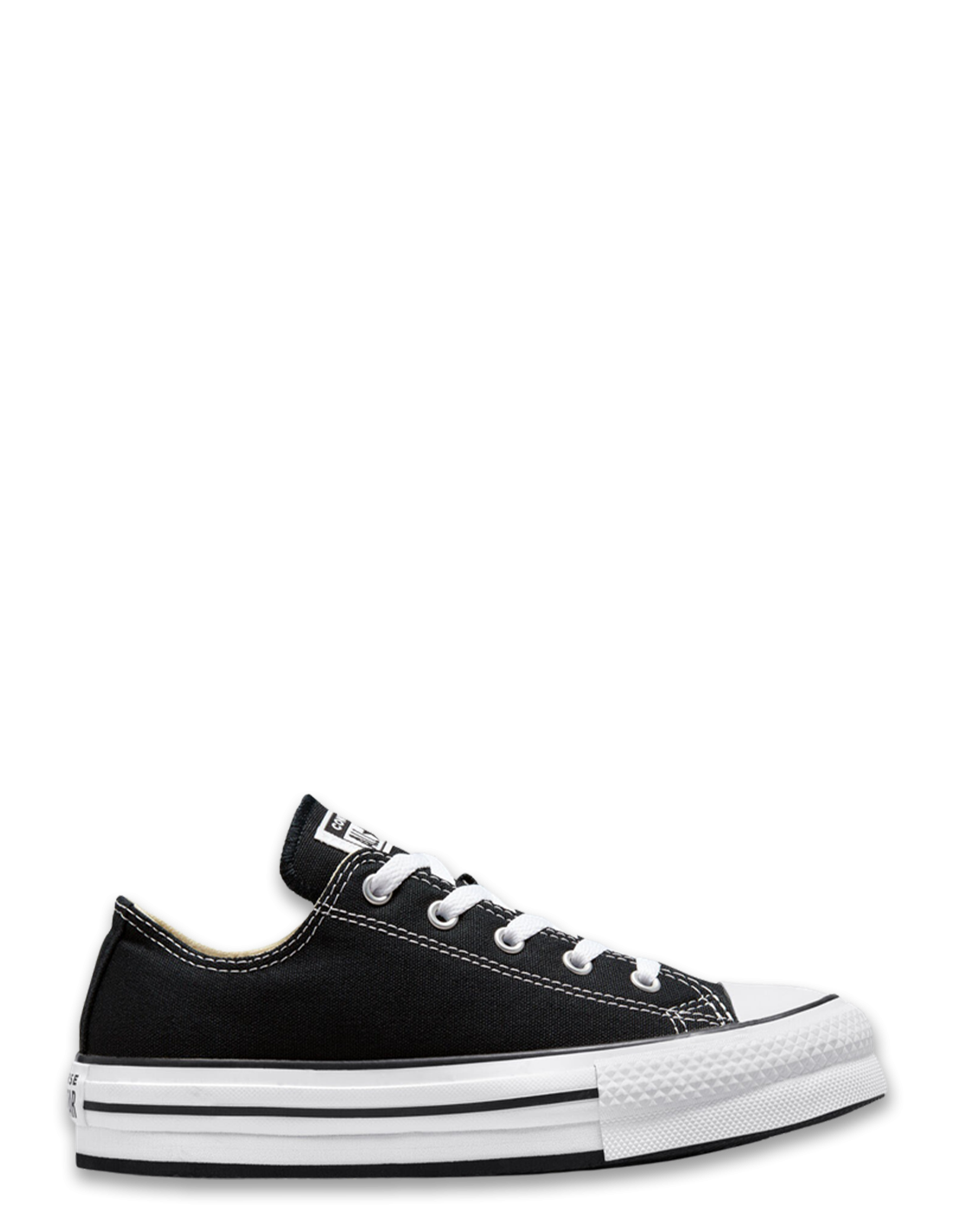 converse sneakers compensées femme eva lift ox femme noir