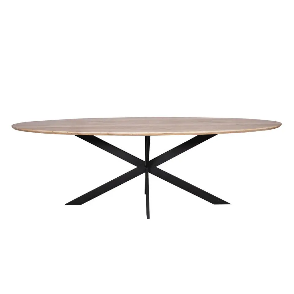 Eettafel Naturel Hout - 210x100x76cm - Ferris