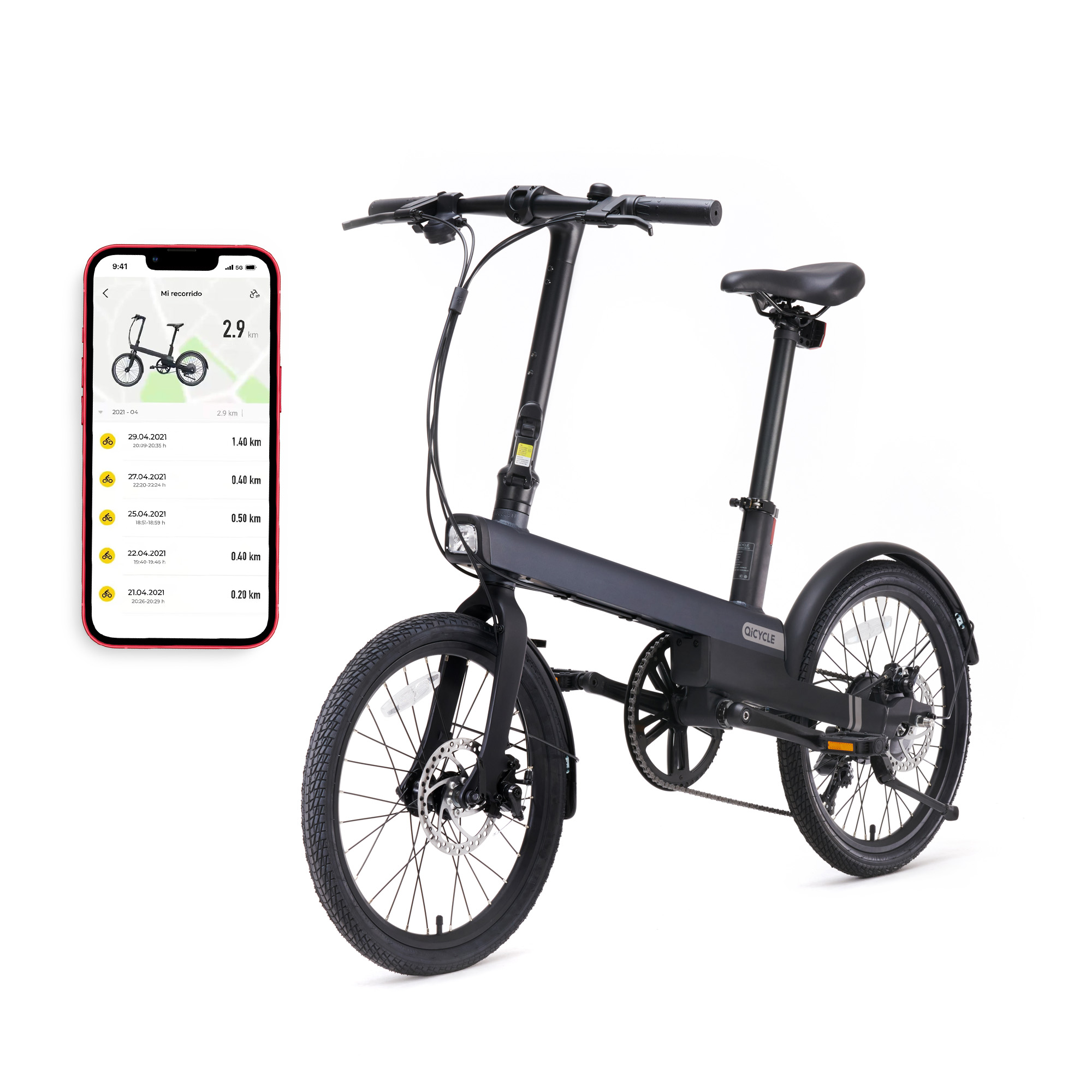 Bicicleta Eléctrica Urbana Xiaomi Qicycle C2 Con Cesta Oficial De Regalo