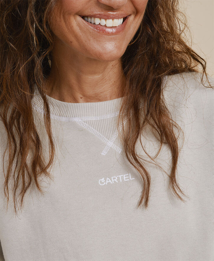 Cartel Copenhagen Avalanche Logo Sweatshirt - Sand Sand