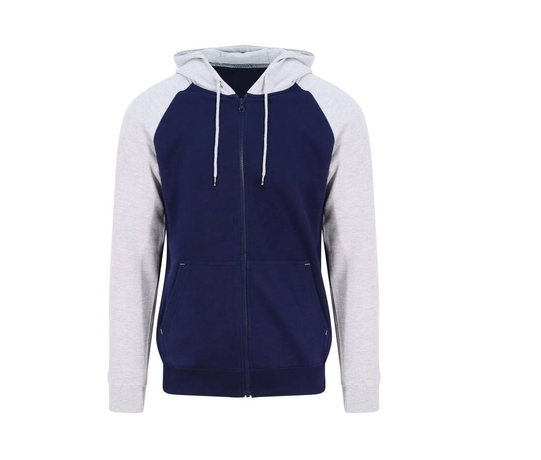 AWDIS JUST HOODS JH063 - Sweat Baseball Zippé