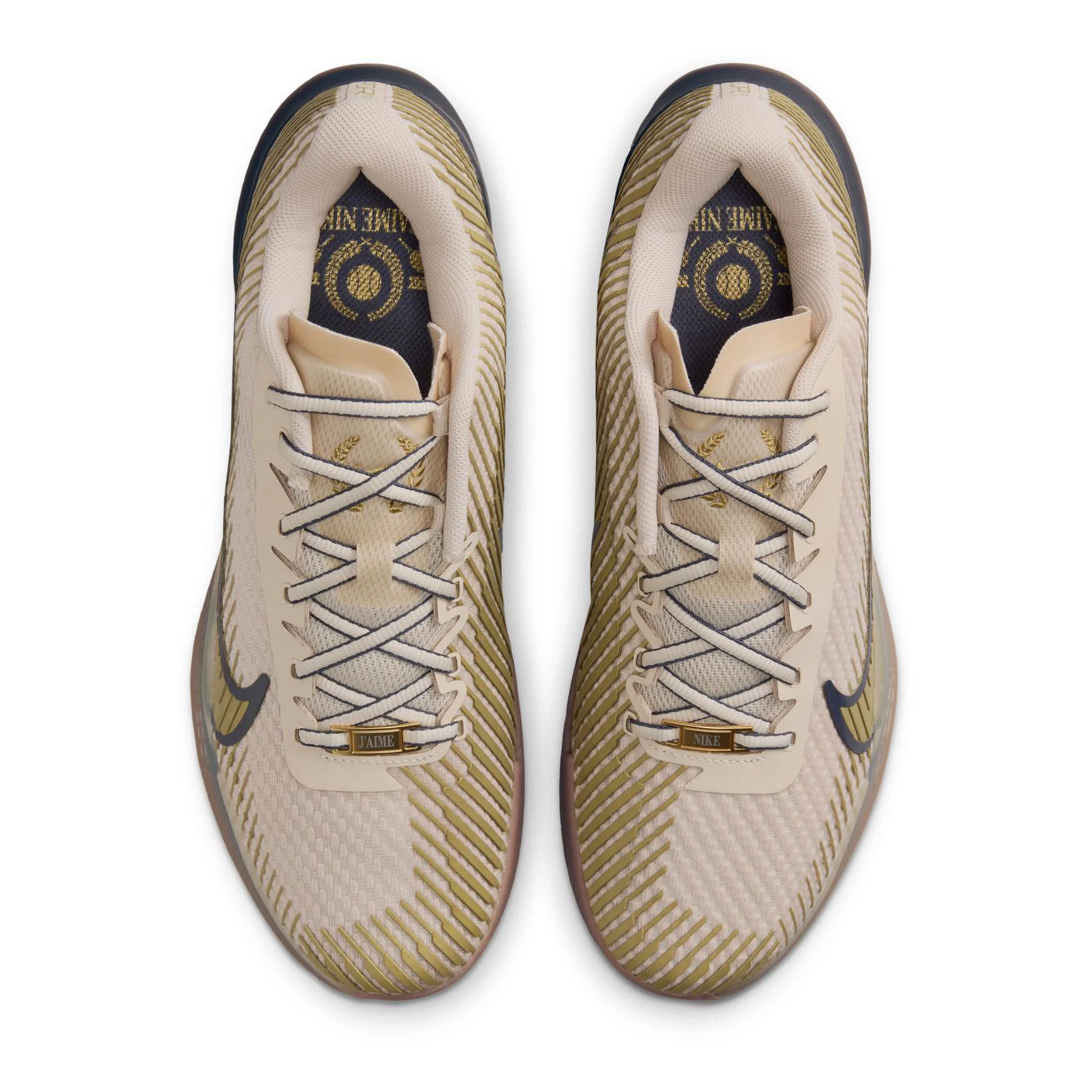 Nike Air Zoom Vapor 11 Premium Chaussures Toutes Surfaces Hommes - Beige , Bleu Foncé