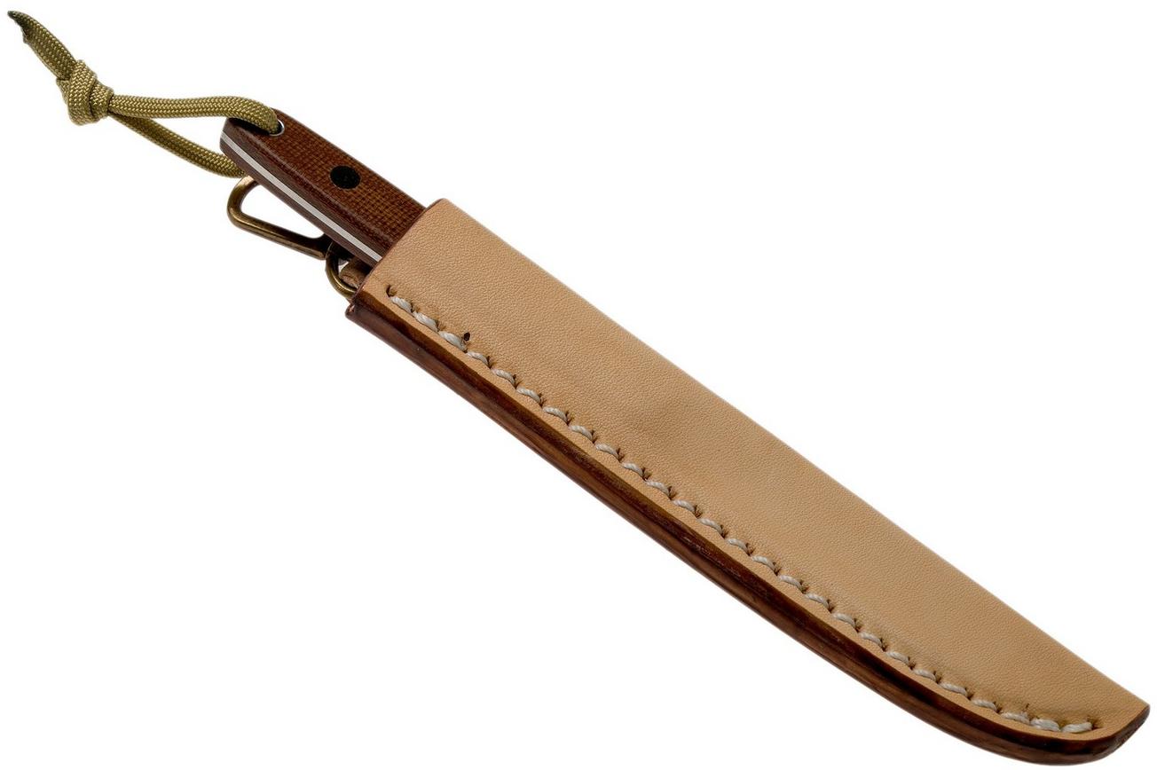 Ohta OFB SS 90 Natural Canvas Micarta vaststaand mes