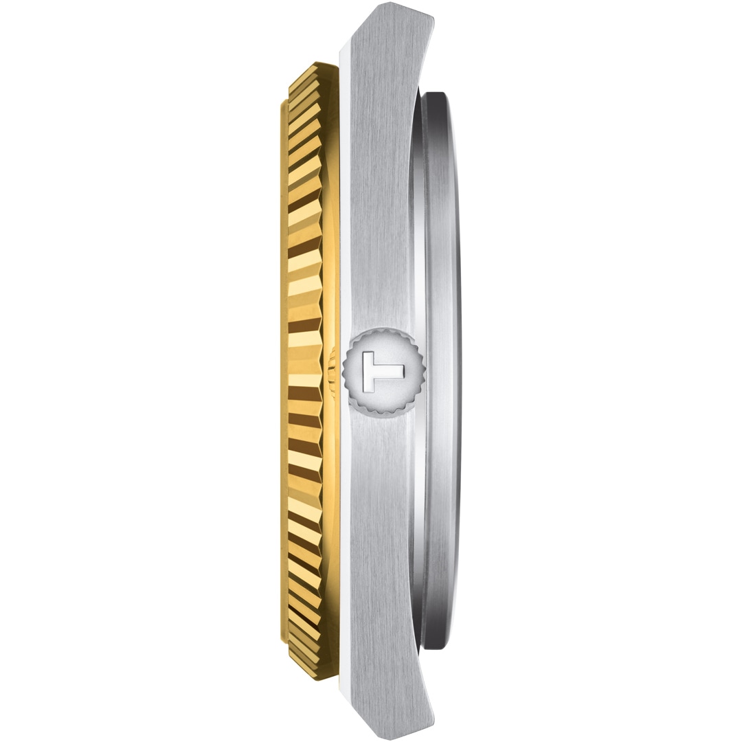 Tissot PRX 40 205 Powermatic 80 Silbrig / 18 Karat Gelbgold