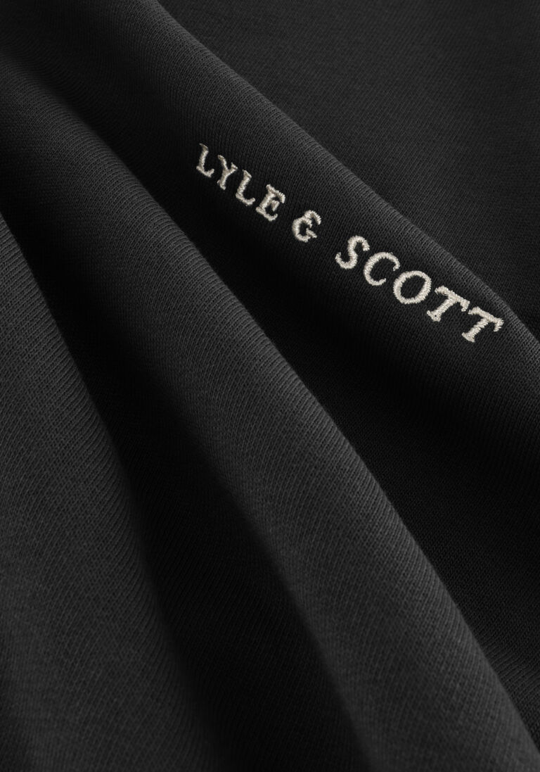 LYLE & SCOTT antraciet lyle & scott sweater embroidered crew neck sweatshirt
