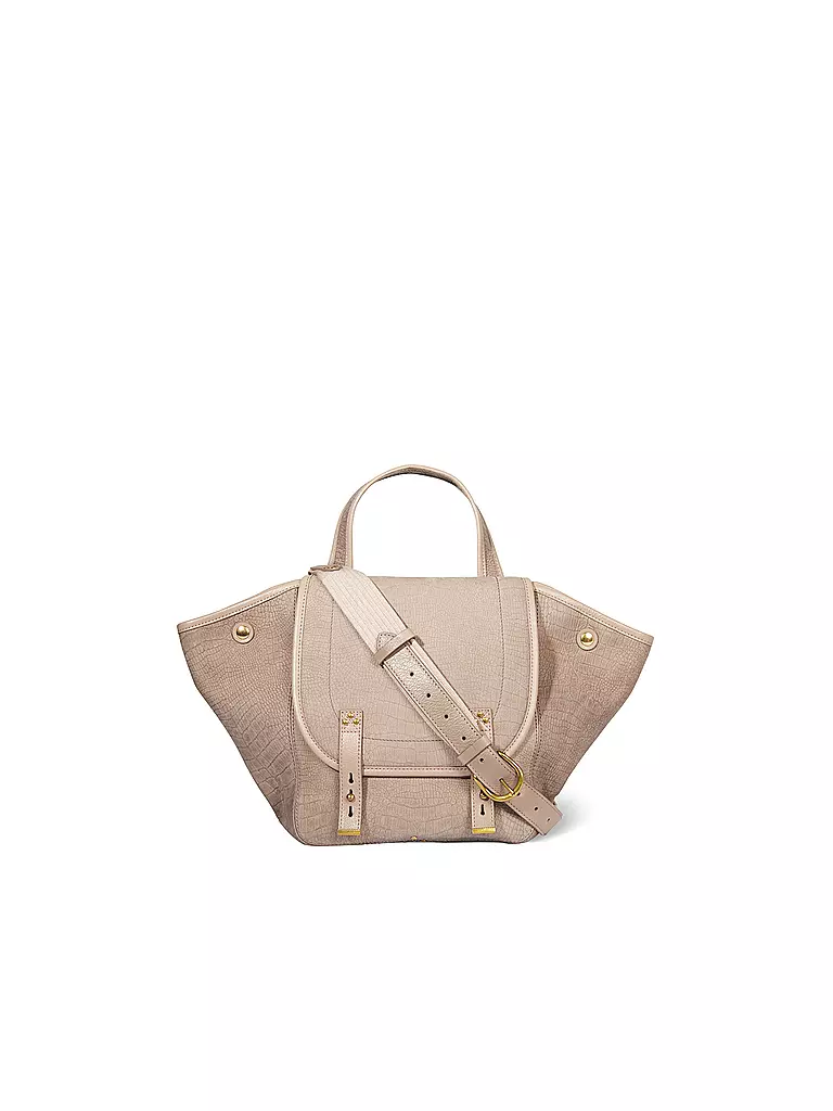 JEROME DREYFUSS Ledertasche - Henkeltasche STAN PANIER Medium grau