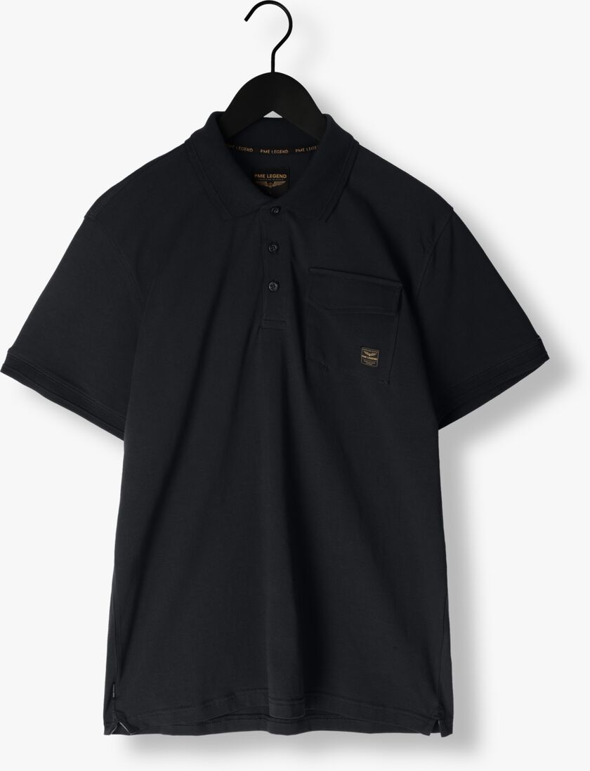 PME LEGEND blauwe pme legend polo short sleeve polo stretch jersey