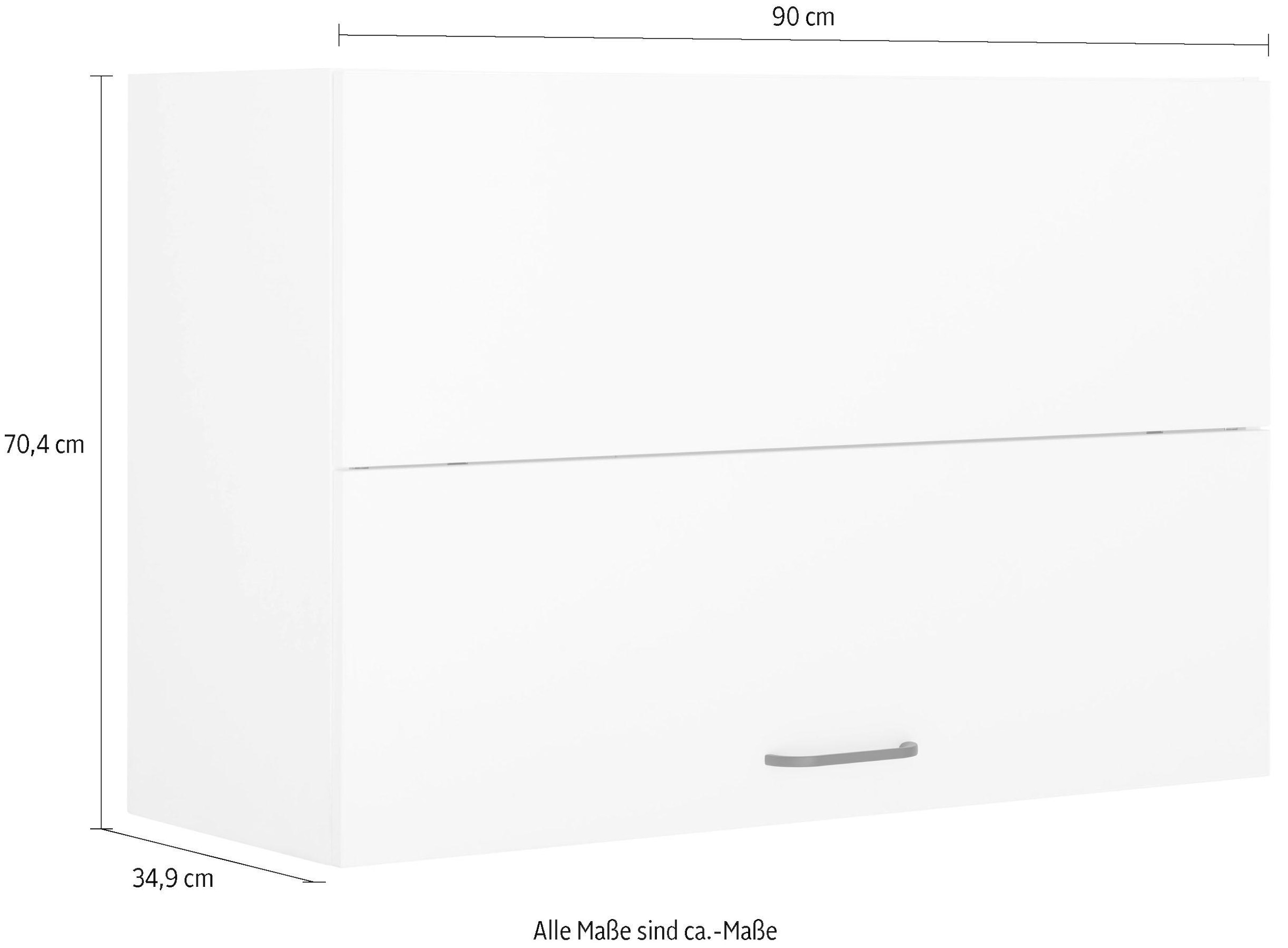 OPTIFIT Faltlifthängeschrank »Elga« mit Soft-Close-Funktion und Metallgriffe, Breite 90 cm