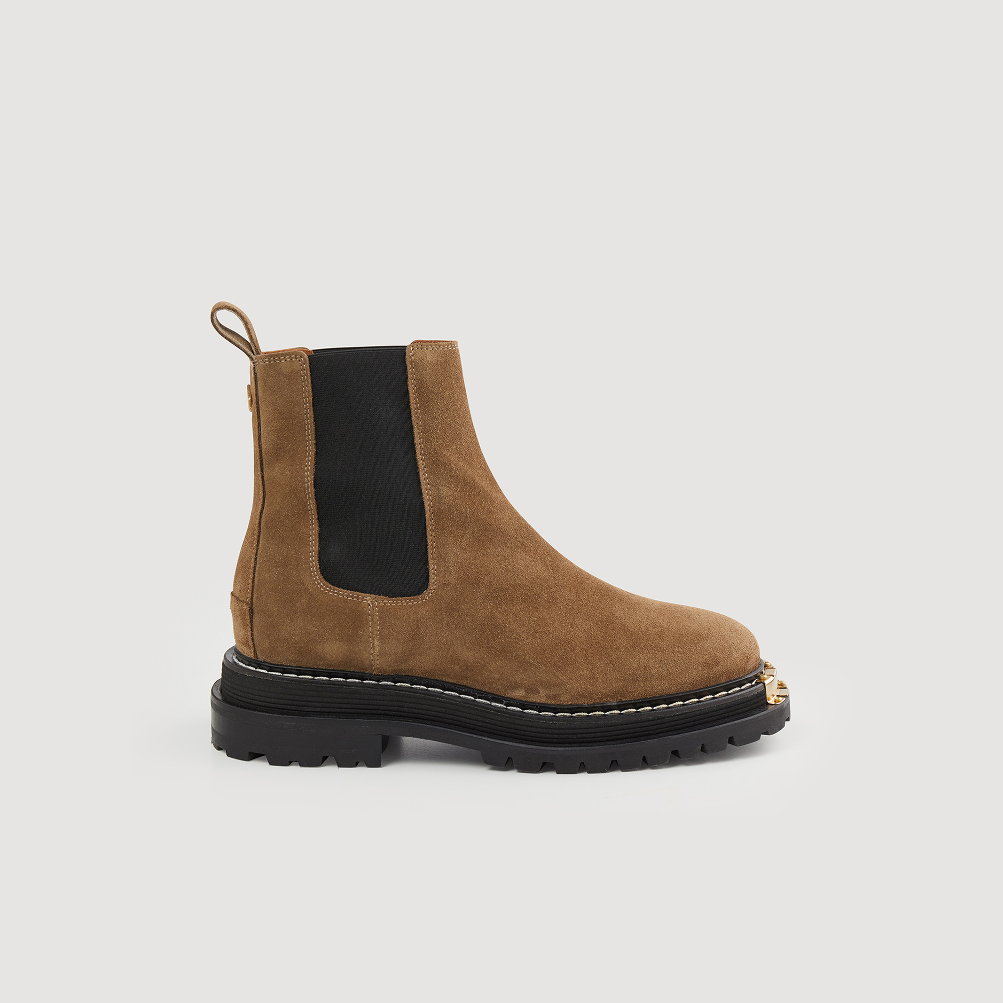 Bottines en cuir de tannerie certifiee