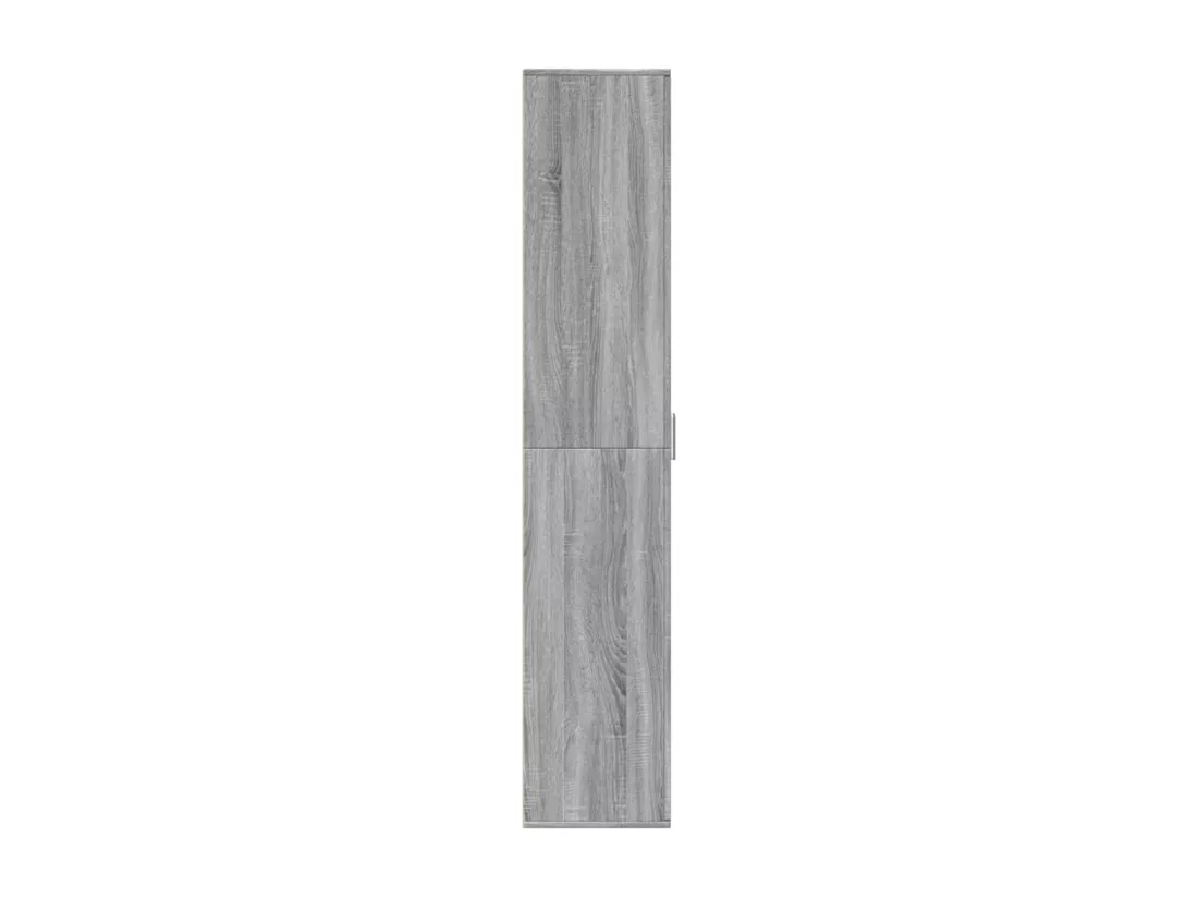 Buffet haut sonoma gris 60x35x180 cm bois d'ingénierie