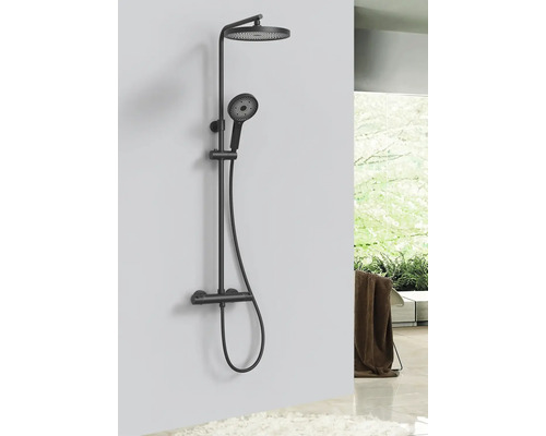 form&style KUDA ronde handdouche Ø 130 mm zwart