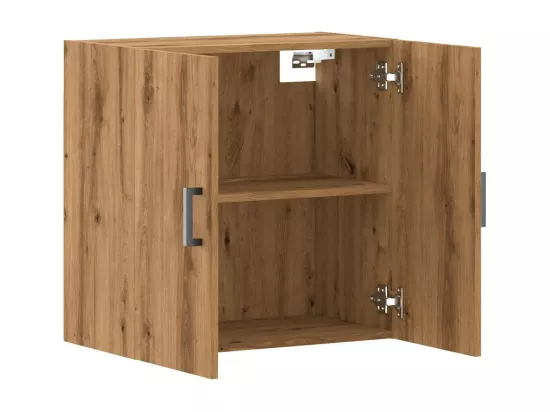 Armoire murale chêne artisanal 60x31x60 cm bois d'ingénierie