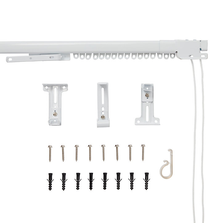 Rail filaire extensible simple GoodHome 2/3,3 m Milet