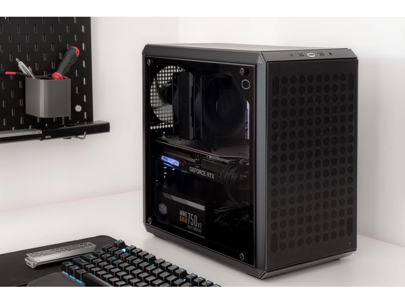 Cooler Master PC-Gehäuse Q300L V2 Schwarz Flexibel gestaltbarer Mini-Tower