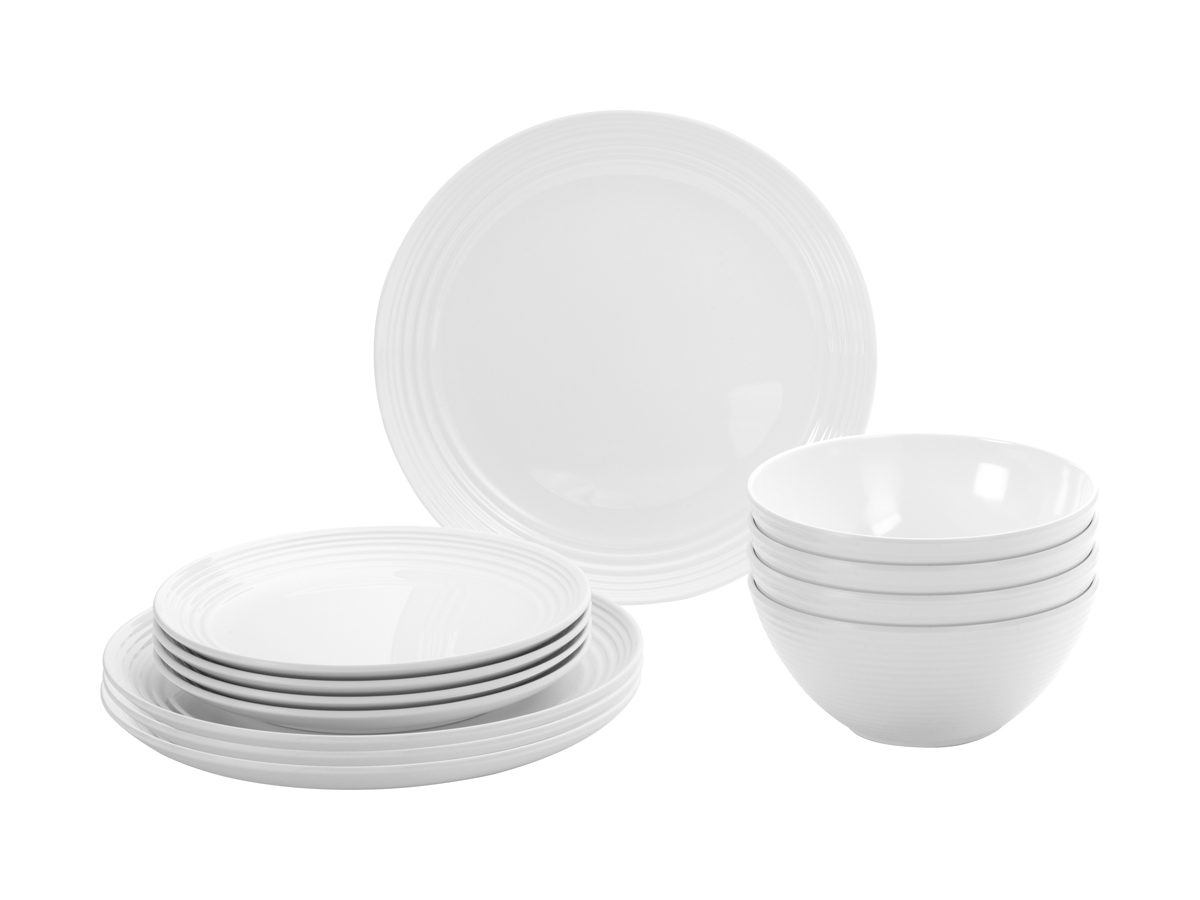 Brunner Midday Spherica 12-delig serviesset - White