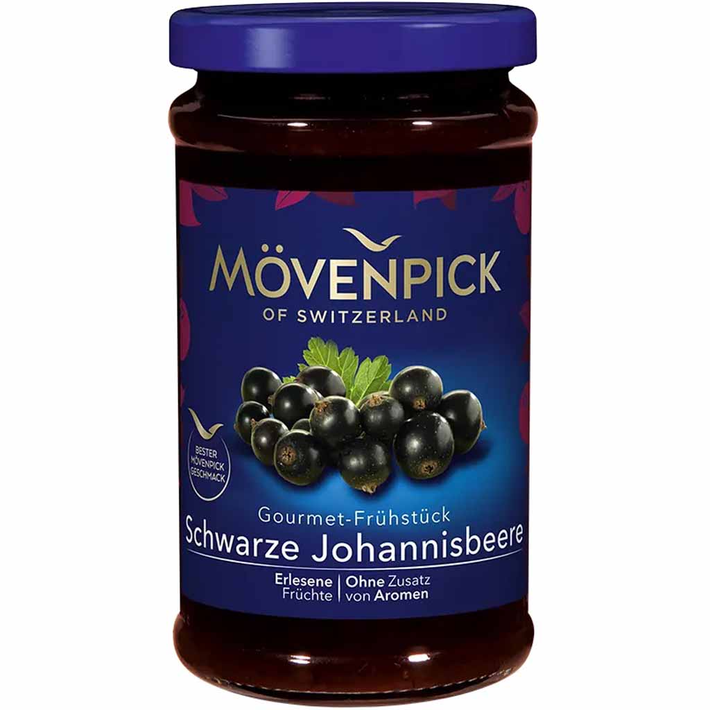 Mövenpick Fruchtaufstrich Gourmet-Frühstück Schwarze Johannisbeere 250g MHD:13.10.25