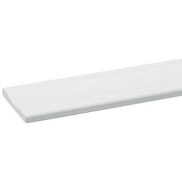 Decorlijst grenen wit gegrond 8x57mm 270cm