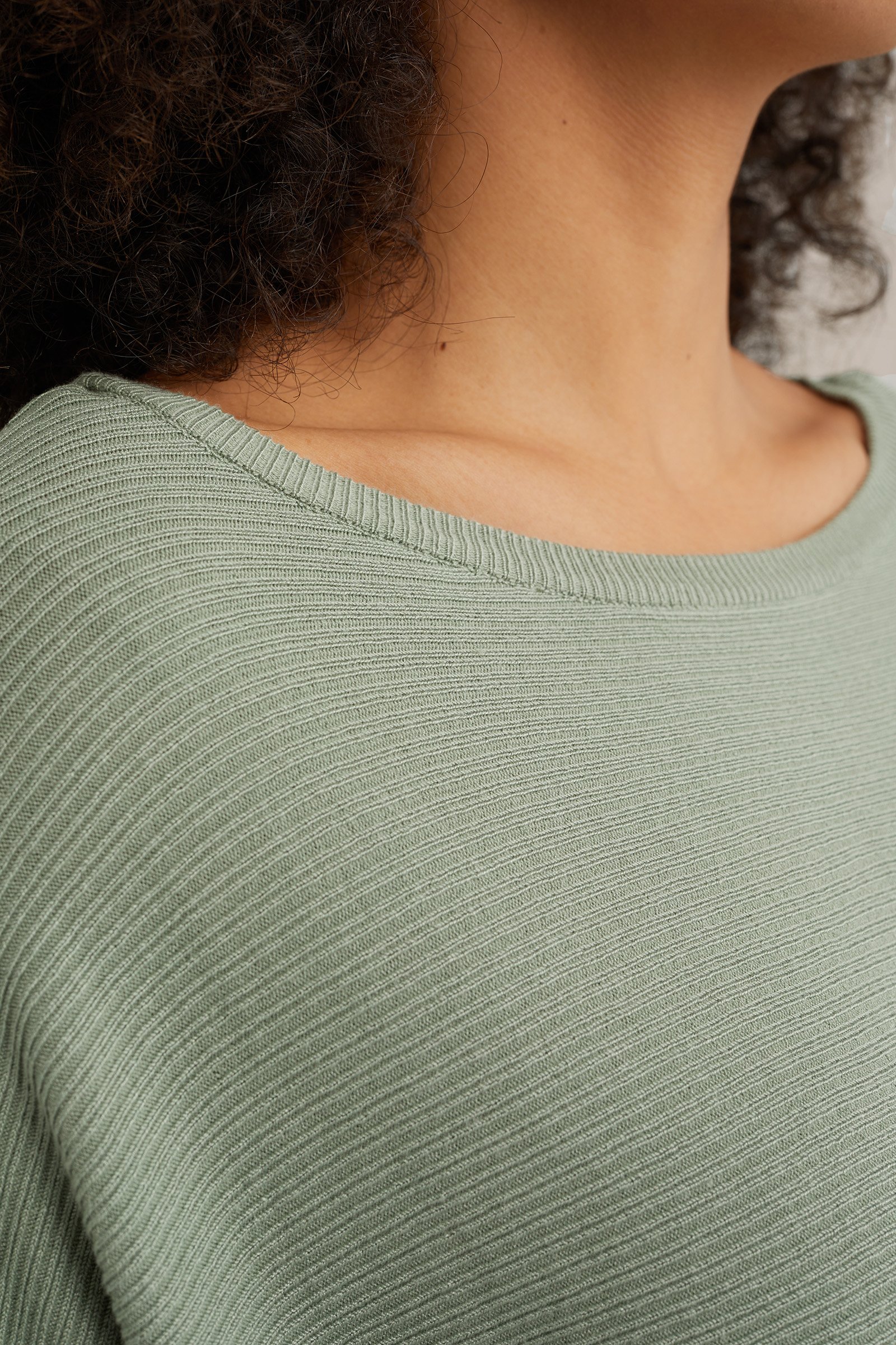gebreide trui met structuur WE Fashion Lichtgroen