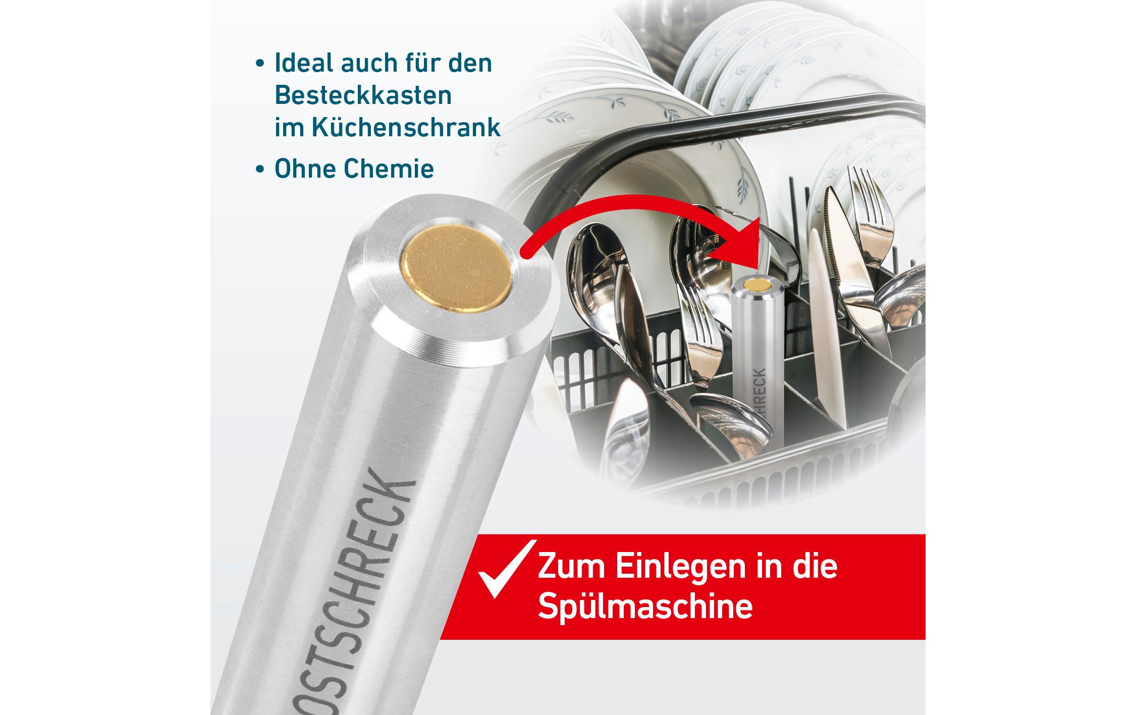 Rostschreck Rostreiniger 1 StückFlugrost anziehender Magnet für die Spülmaschine oder die Besteckschublade aus «Die Höhle der Löwen»