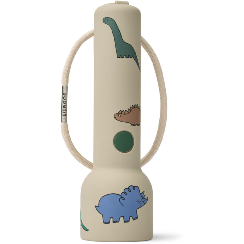 Køb LIEWOOD Dinosaurs / Mist Gry Printed Lommelygte