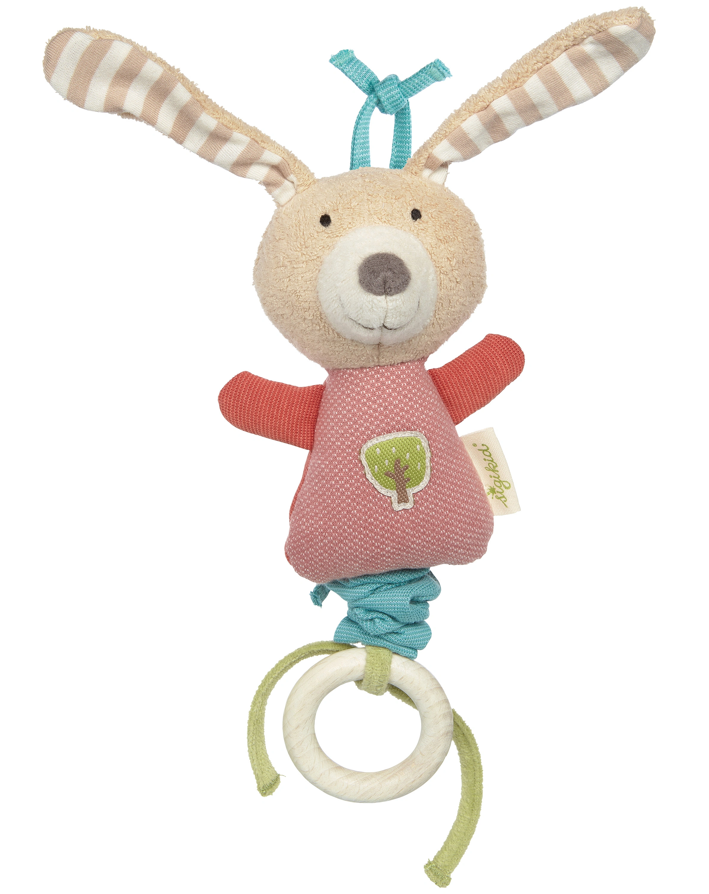 Greifling-Anhänger HASE GREEN in bunt