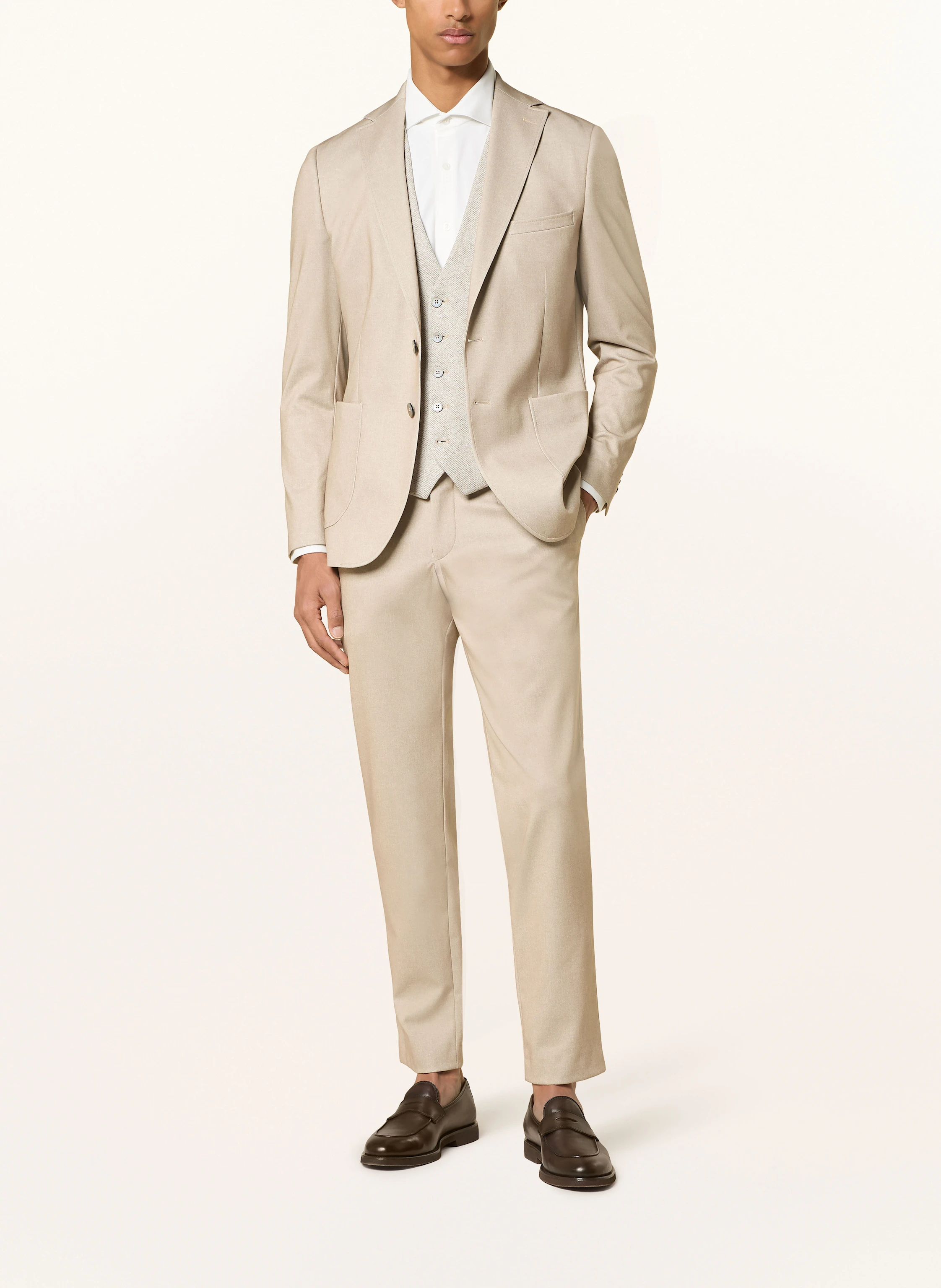 PAUL Anzughose Slim Fit aus Jersey