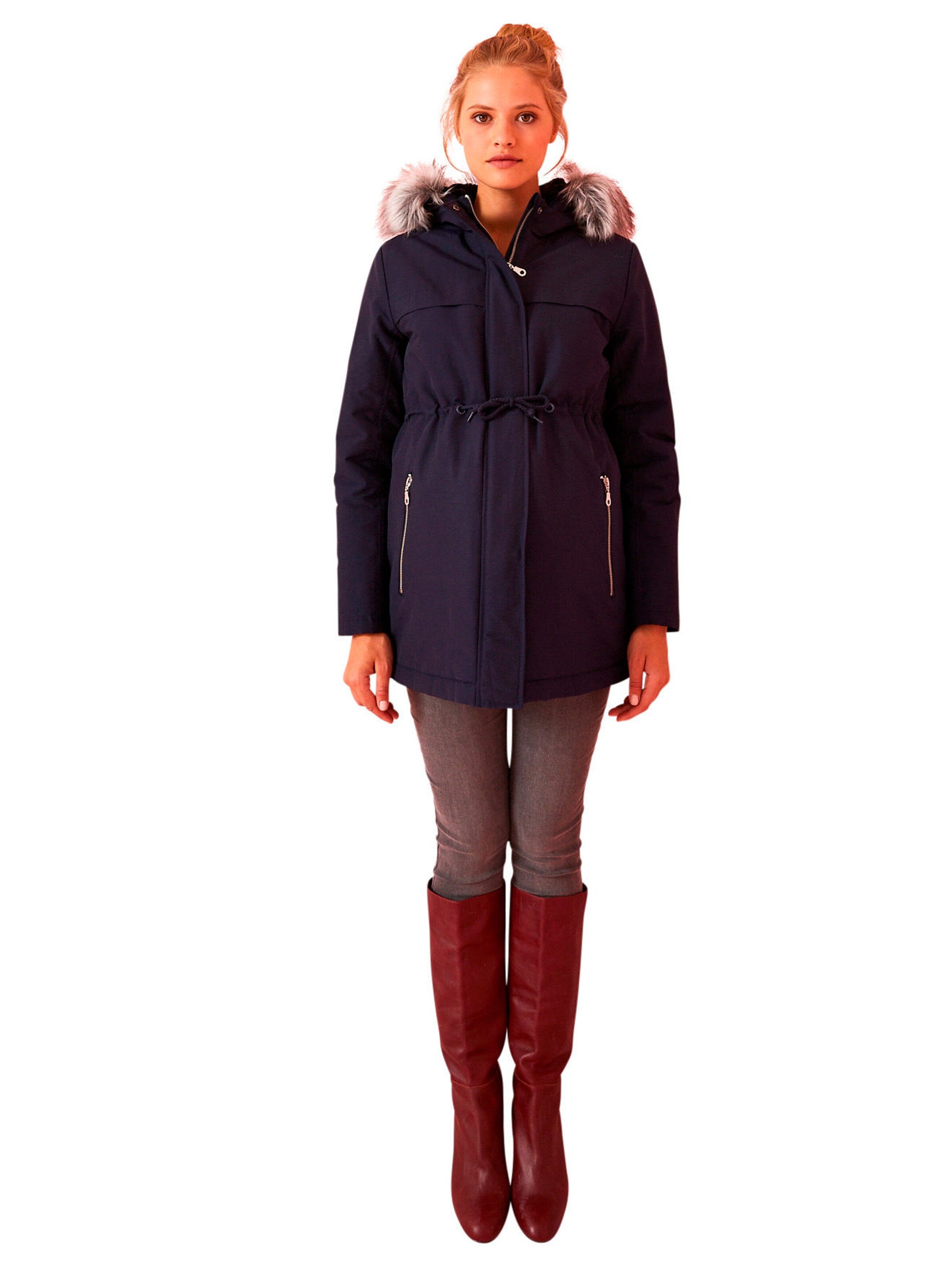 Vertbaudet 3-in-1-Parka, Tragejacke für Schwangerschaft & Stillzeit nachtblau