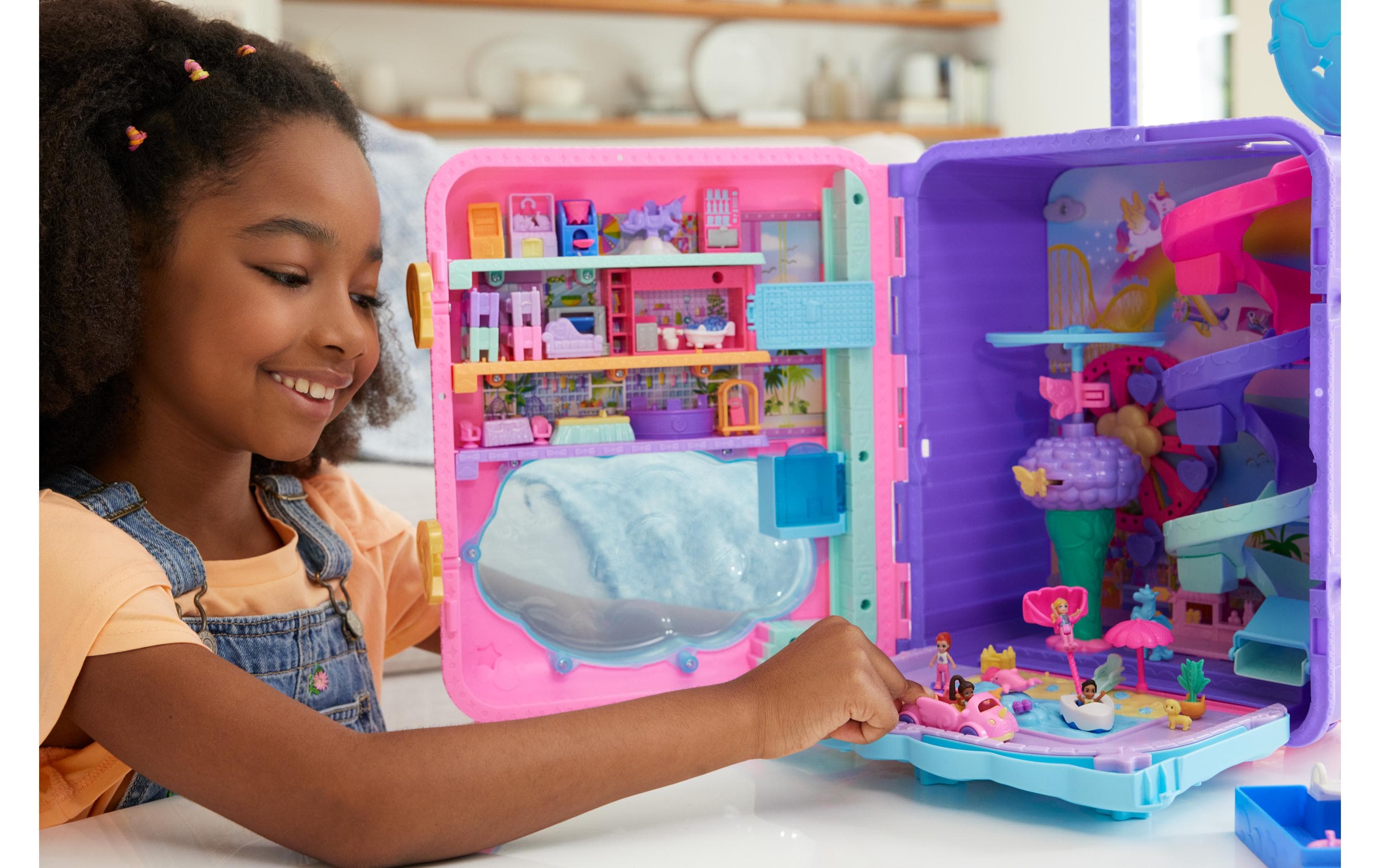 Spielset Polly Pocket Urlaub im Rollkoffer SpielsetSpielset und Aufbewahrungsmöglichkeit in einem