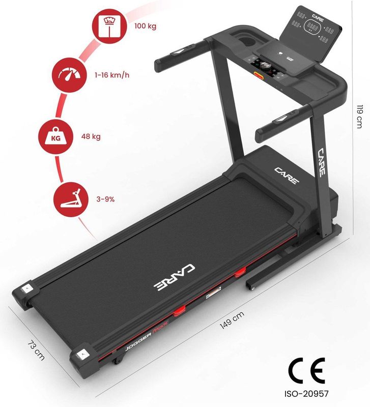 Connected - Jogger max - Loopband - 16 km/u - Met Helling - KINOMAP