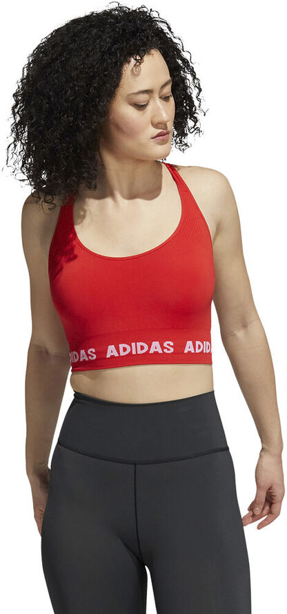 adidas Training Aeroknit sports bh Rød