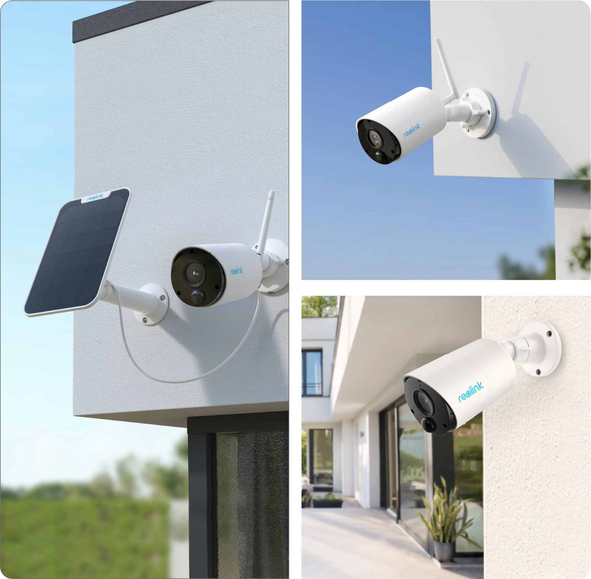 Reolink Argus Series B320 avec panneau solaire Caméra de surveillance