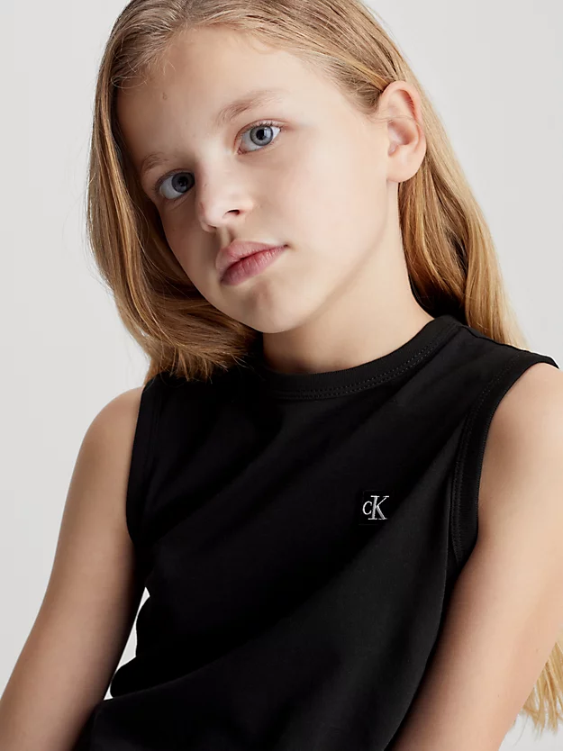 Camiseta regata infantil com monograma